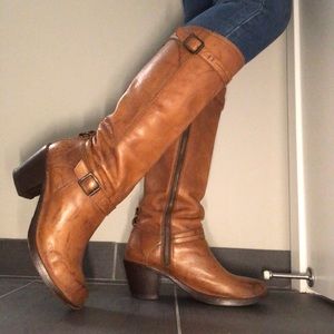 FRYE refurbished tall riding boot.